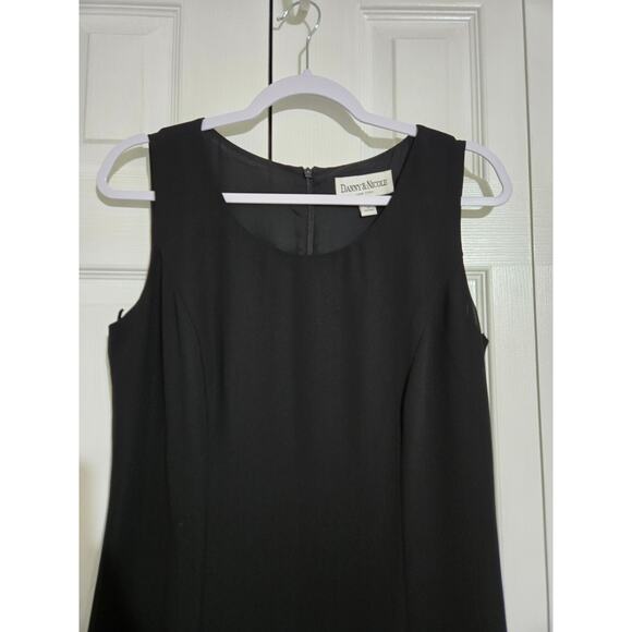 Danny and Nicole New York size 10 women's black maxi dress with sheer overlay - Picture 2 of 9